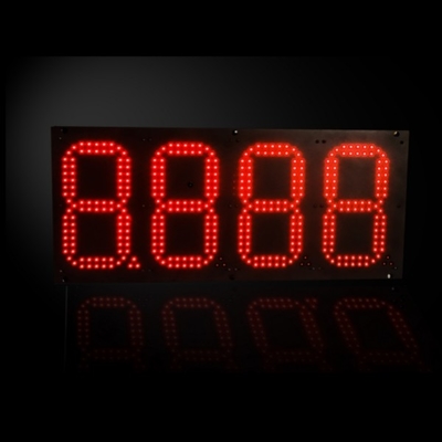 Ultra Thin Cabinet LED Gas Price Changer High Brightness Waterproof Gas Price Display
