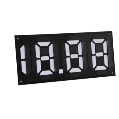 Translucent Type 7 Inch Mechanical Flip Price Signs Gas Station Display 888.88