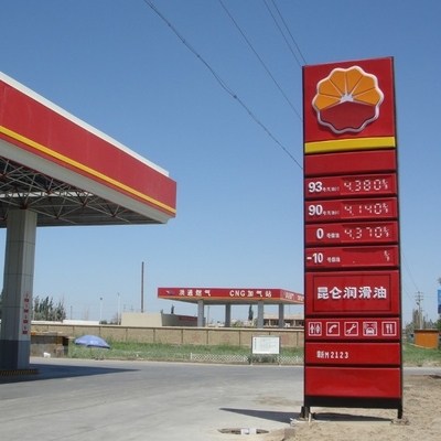 Translucent Type 7 Inch Mechanical Flip Price Signs Gas Station Display 888.88