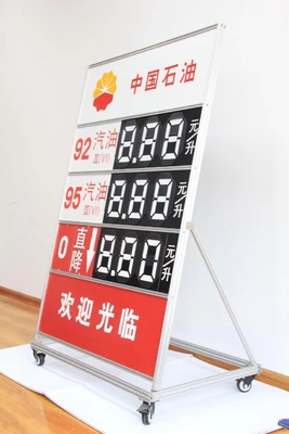 Magnetic Flip 7 Segment Digital Message Display Board Petrol Station Gas Price Display