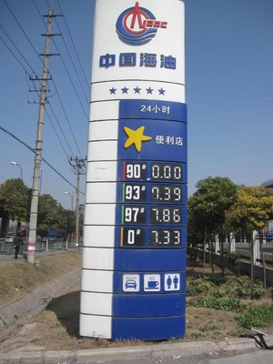Reflective Type Price Display Boards Gas Station Digital Signs Without Electricity