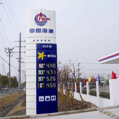 Service Station Gas Price Display Board Seven Segment Digital Display