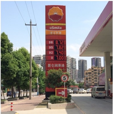 IP65 Outdoor Led Gas Price Changer Gas Station Led Price Sign 820*310*25mm