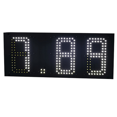 White Color Digital Numbers Display 7 Segment LED Display For Oil Price