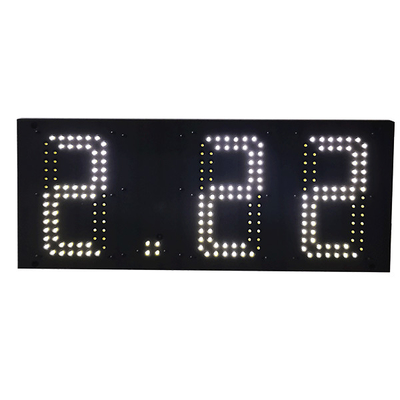 White Color Digital Numbers Display 7 Segment LED Display For Oil Price