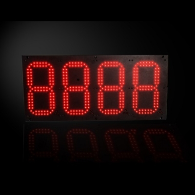 Outdoor LED Gas Price Changer 6inch Yellow Led Gas Sign With Remote Control