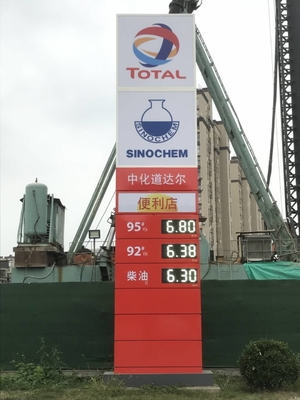 Remote Control LED Petrol Price Display Boards Gas Station Price Display Signs